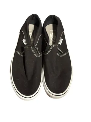 Vans Asher Women's Black & White Slip-on Shoes thumbnail 9