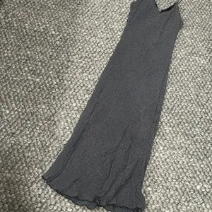 Leeloo Vintage Navy Silky Satin Polka Dot Midi Slip Dress Size Small thumbnail 2
