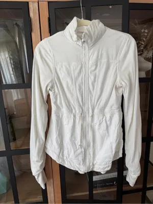 Lululemon Inner Peace Jacket reversible mock neck full zipper up tie waist thumbnail 4