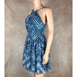 Calvin Klein Blue Printed Halter Fit & Flare Dress NWT 4P thumbnail 10