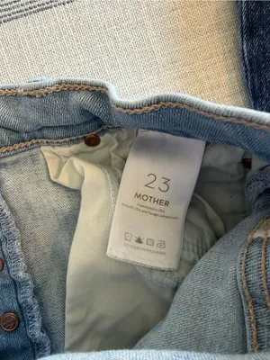 Mother The Tripper Ankle Fray Jeans Island Time Light Wash Flare Size 23 thumbnail 7