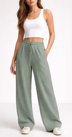 Spanx sweatpants bundle Large joggers wide leg loungewear comfy soft stretchy thumbnail 1