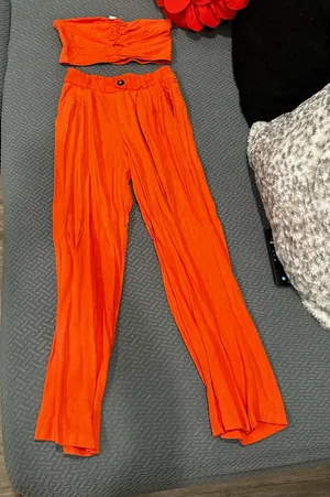 Monteau los angeles orange two piece matching set thumbnail 1