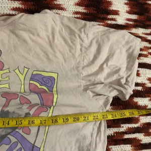 Bob Marley graphic tee tshirt top blouse short sleeve cream colorful #reggae Size S/M. Measurement in pics thumbnail 4