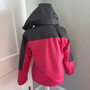 Unco & Boror Women's Size XL Pink & Black Down Hooded‎ Parka Jacket Coat Hooded thumbnail 7