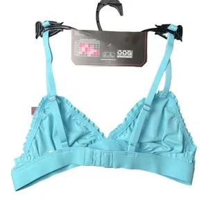 NWT No Boundaries Wirefree Bralette Aqua Blue Adjustable Straps Size S thumbnail 2