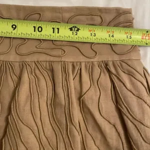 Diane Von Furstenberg DVF PAQUERITA Linen Mini Skirt Womens Size 8 Beige Tan thumbnail 5