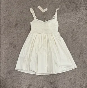 Altar'd State white cotton mini dress thumbnail 2
