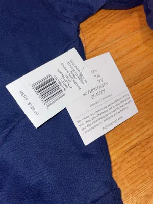 Beyond yoga navy collared sweater  thumbnail 4