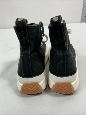 Womans Madden Girl Winnona Platform Lace Up High Top Sneakers 8 Black White thumbnail 4