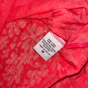 Women’s Y2k Thin Floral Hot Pink Lace Trim Sheer Babydoll Tank Top Sz M thumbnail 3