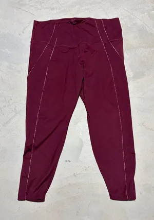 Nike yoga Maroon Active Leggings dri-fit 3X thumbnail 1