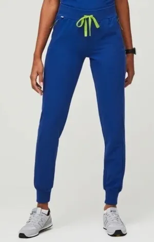 Figs Boston Slim Jogger Scrub Pants in Electric Blue Size XX-Small Tall NWT thumbnail 1