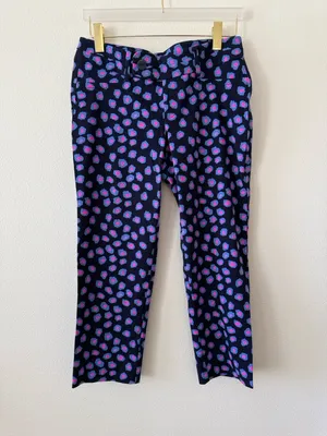 Lilly Pulitzer Rare Amuse Bouche Print Luxury Capri Pants Style 49057 Size 8 thumbnail 15