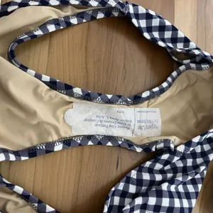 J. Crew Women's Navy Blue & White Gingham‎ Bikini Size Small Top Large Bottoms thumbnail 5