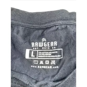 Rawgear Women‎ Black Crop Top T-shirt Size Large thumbnail 2