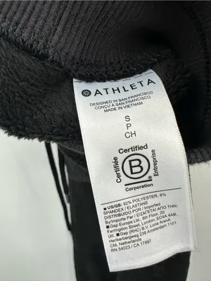 Athleta Cozy Karma Recover Black Sherpa Jogger Pants Size Small Women's thumbnail 5