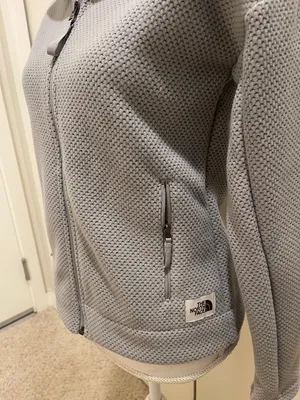 North face grey zip up hoodie XS #110 NWOT thumbnail 2