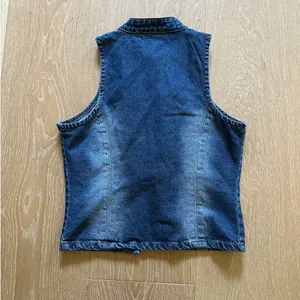 The Ragged Priest - Reign Buckle Sleeveless Denim Top in Blue thumbnail 4