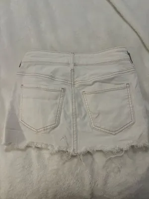 Pacsun White Mini Skit Denim  thumbnail 2
