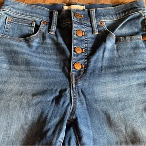Madewell 10" High-Rise Skinny Stretch Jeans Size 28 Button Fly Frayed Hem thumbnail 8