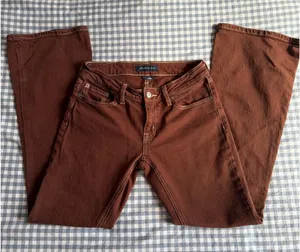 Aeropostale vintage brown low rise flare jeans thumbnail 1