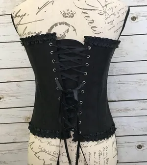 Corset Black Zipper Festival Cosplay New thumbnail 12