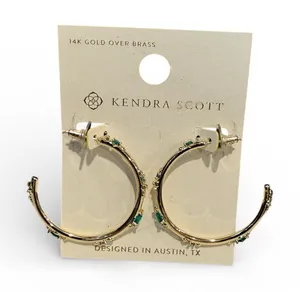Kendra Scott Meredith Metals Gold Hoop Earrings thumbnail 1