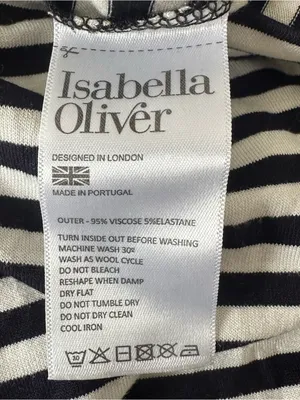 Isabella Oliver Stripe Maternity Dress thumbnail 5