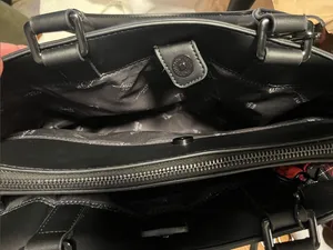 BETSEY JOHNSON Skull Hobo Bag Black Statement Purse Scarf Crossbody thumbnail 5