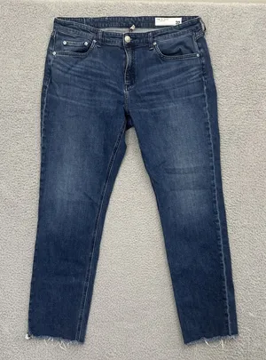Rag & Bone Dre Low Rise Slim Boyfriend Jeans‎ Ankle Stretch Women's 32 x 30 thumbnail 1