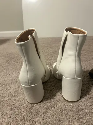 Madden girl booties white thumbnail 2