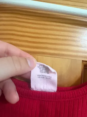 Full Tilt Size Small Red Ribbed Crop Top Tank Top thumbnail 5