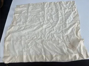 Vintage Hanky Handkerchief Embroidered silk Wedding thumbnail 4