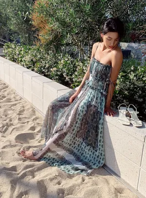ZARA Floral Maxi Dress thumbnail 1