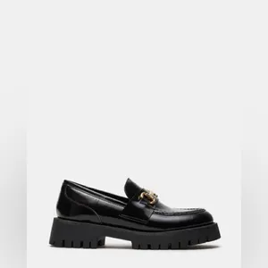 Steve Madden Lyanna black buckle loafers Y2K style NWOT thumbnail 2