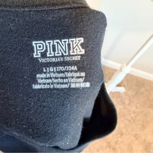 Victoria's Secret PINK Oversized Black Logo Campus Long sleeve Tee size large thumbnail 7