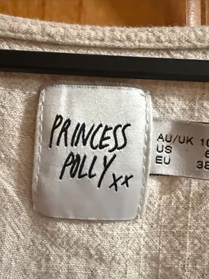 Princess Polly linen blend romper size 6. thumbnail 2