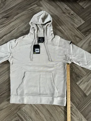 Women’s Terry Oversized Hoodie - Moonstone,Size Medium thumbnail 3