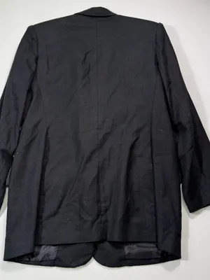 Bice Linen Blend Women's Black Double-Button Tailored Blazer thumbnail 7
