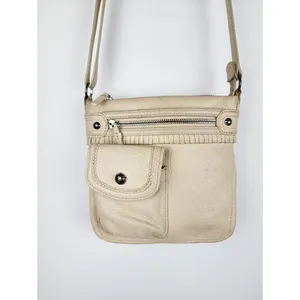 Brighton Cream Leather Crossbody with Front Pocket thumbnail 12