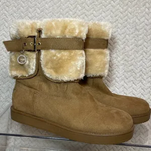 G by Guess Womens Tan Aussie Faux Fur Lined Round Toe Ankle Boot NWOT Size 7M‎ thumbnail 1
