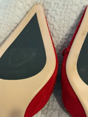 Tony Bianco Red Suede Shae Mules Size 8.5 thumbnail 8