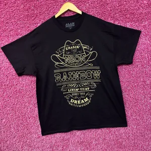 Alan Jackson Chasin' That Neon Rainbow Black T-Shirt XL thumbnail 3