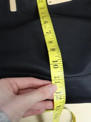 Kate Spade New York Black Nylon Tote Pink Lining Tan Leather Handles Work Bag thumbnail 15