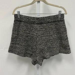 NWT Zulu & Zephyr Black Marle Knit Shorts Minimalist Pull On Mini Sz‎ 8 thumbnail 2