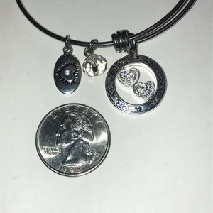 Footnotes Elegant Silver Tone Daughter Charm Bracelet thumbnail 6