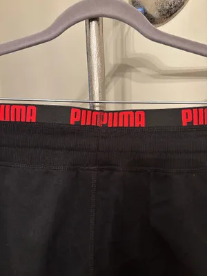 Puma Men's Black and Red Sweatpants thumbnail 3