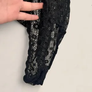 Victoria's Secret black lace bodysuit | size XS lace floral coquette goth thumbnail 5