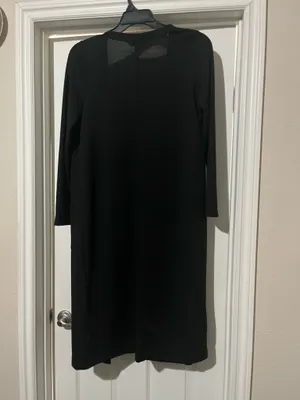 NWT Banana Republic Black Longline Cardigan with Pockets thumbnail 3